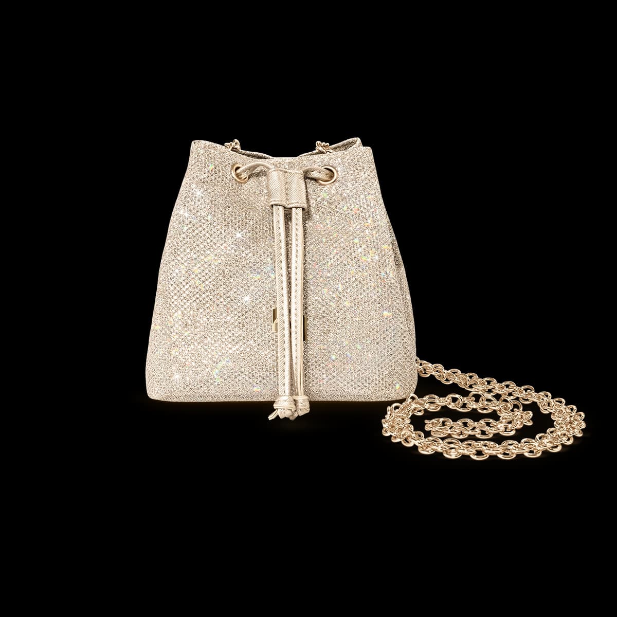 Gold Reflections Glitter Pochette