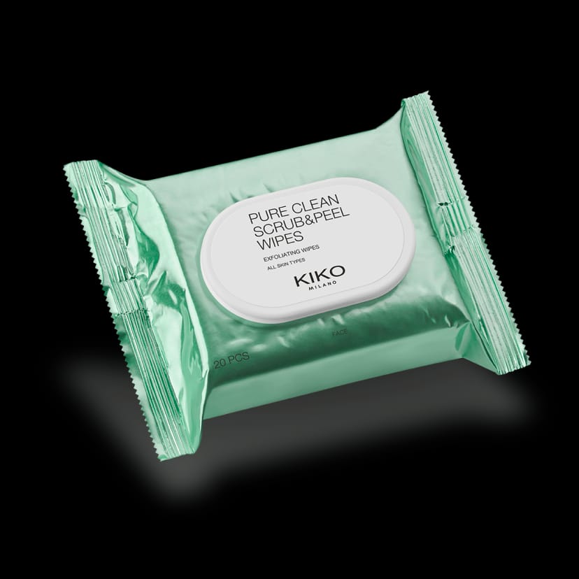 Kikocosmetics new pure clean scrub&peel wipes