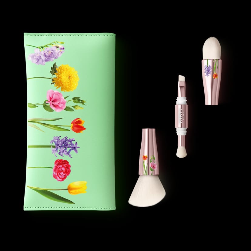 Kikocosmetics days in bloom flowery brush set