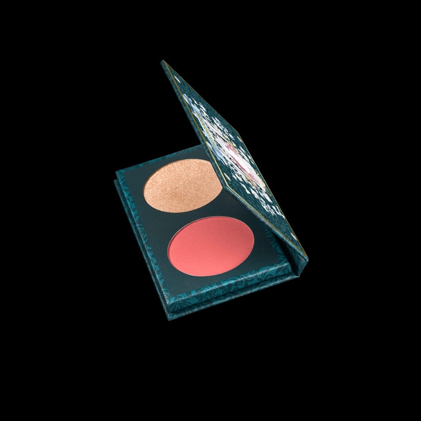 Kikocosmetics bridgerton bouquet blush & highlighter duo